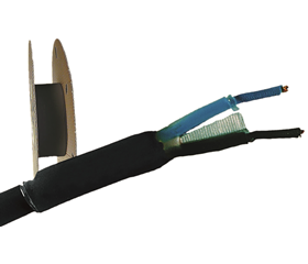 PLDW 100 12-4 schwarz Schrumpfschlauch 3:1 m. ISK Polyolefin / Rolle à 60m