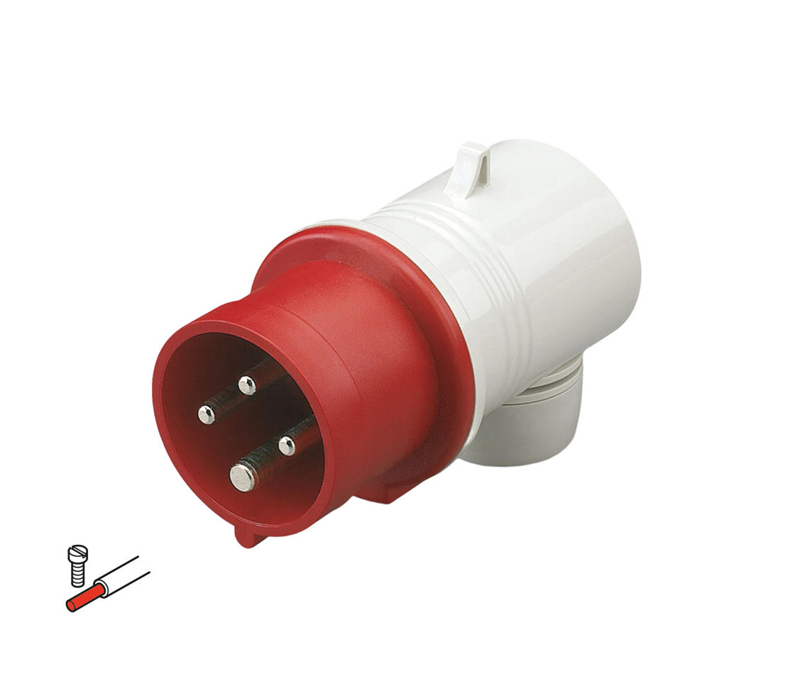 SCAME EUREKA CEE-Winkelstecker 32A 3P+E 6h