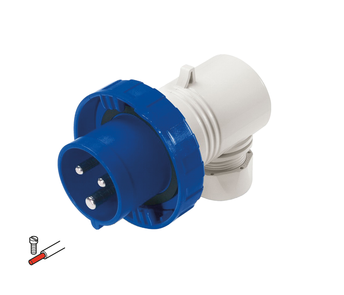 Scame Stecker 3P+E, 6h, 90°