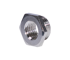 RED M32/M16 Reduktion Messing vernickelt mit O-Ring /sechsk. /VE=20 Stk