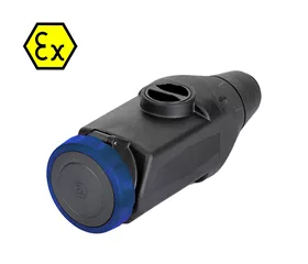 CEE-ATEX-Kupplung 32 A, IP66, gerade, mit Mantelklemmen, ATEX II 2GD