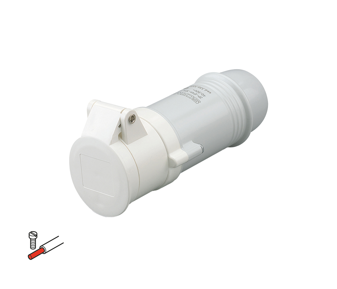 IEC309 32 A, IP44/54, gerade