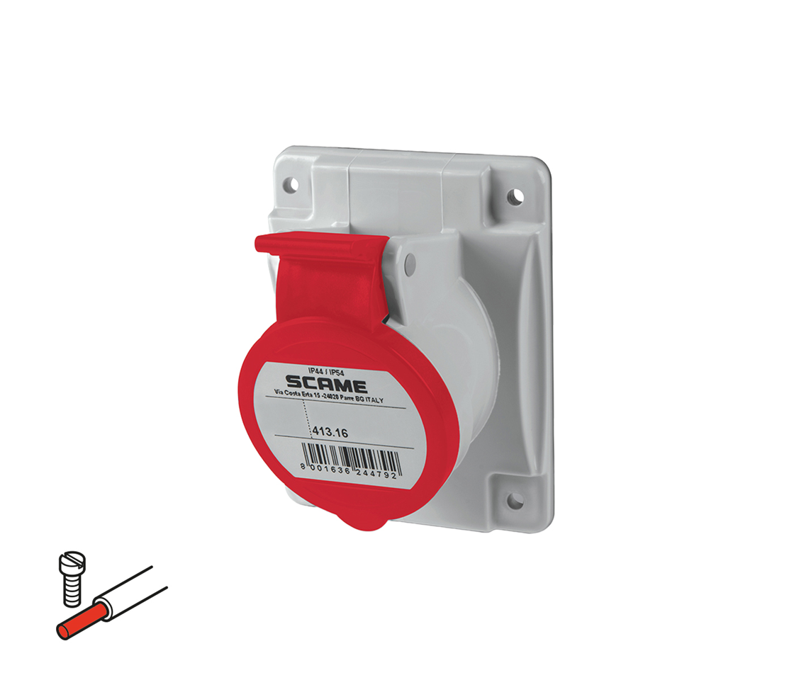 16 A, IP44/IP54, abgewinkelt