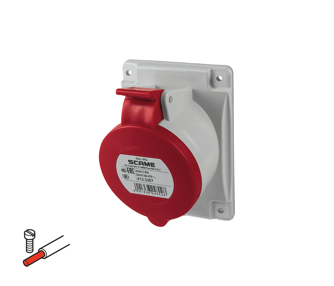 32 A, IP44/IP54, abgewinkelt
