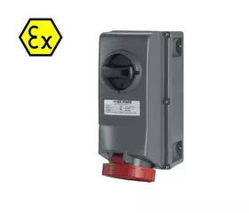 CEE-ATEX-Sicherheitssteckdose 32 A, IP66, verriegelt, ATEX II 2D