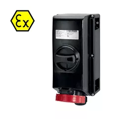 CEE-ATEX-Sicherheitssteckdose 32 A, IP66, verriegelt, ATEX II 2GD